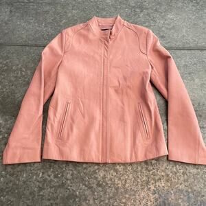Vintage Pink Leather Jacket